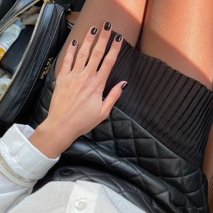 Sandro leather skirt